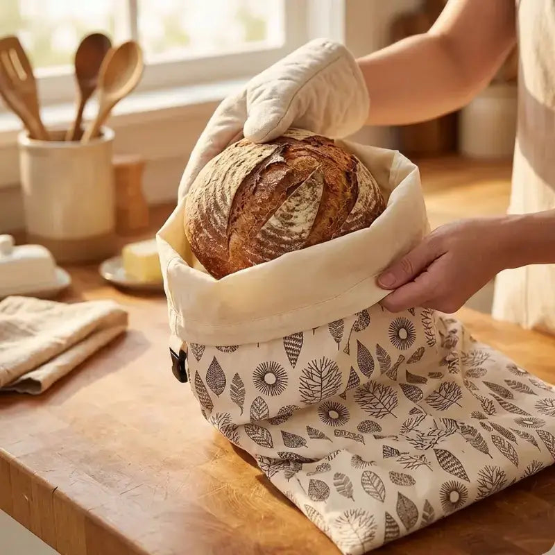 Natural Beeswax Bread Bag — Keep Bread Fresh 5-7 Days